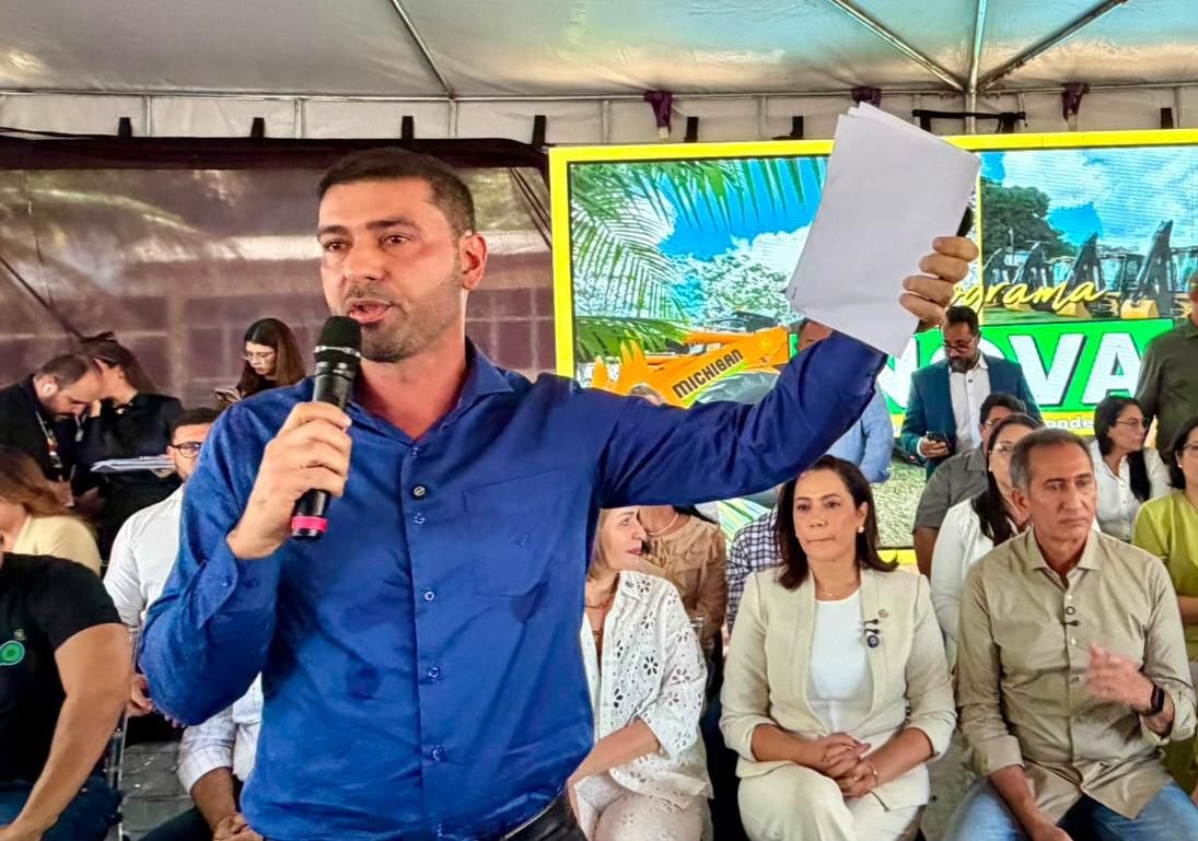 Nicolau Junior cobra pagamento de obras da BR 364 e faz apelo humanitário durante entrega de equipamentos
